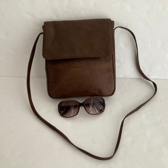 Wilsons Leather Brown Buttery Soft Leather Shoulder Handbag